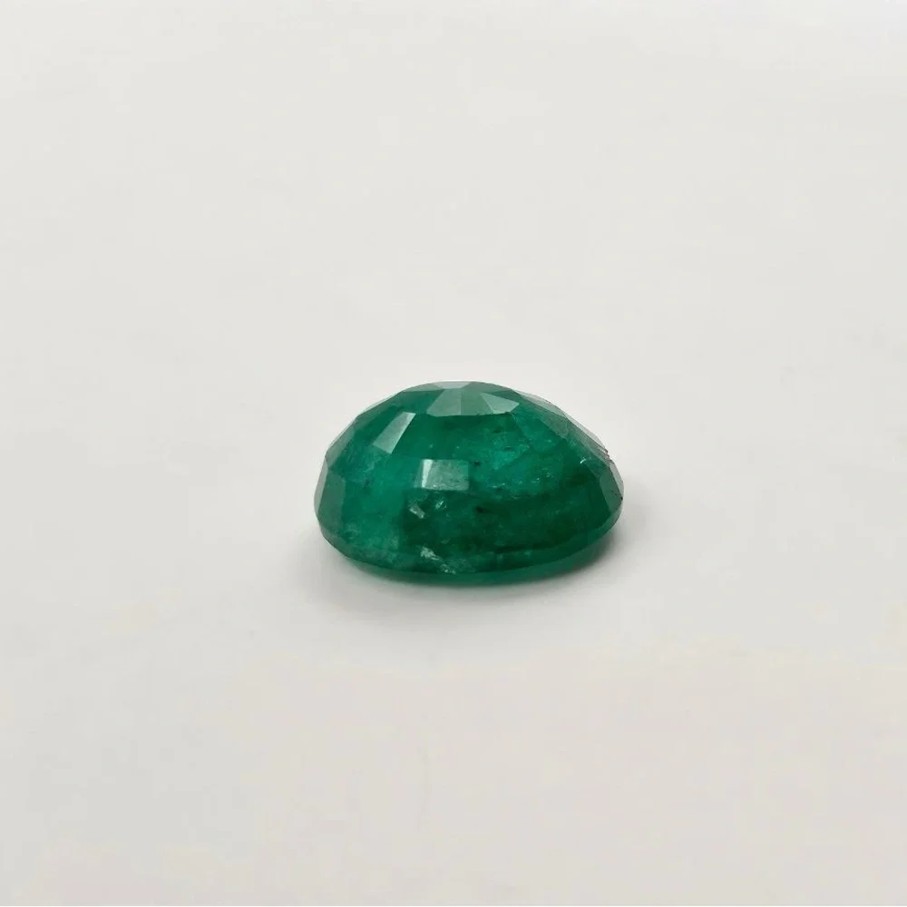 13.33 CT Natural Green Emerald - Certified - Oval Cut Loose Gemstone Earth Mined - Picture 5 of 7